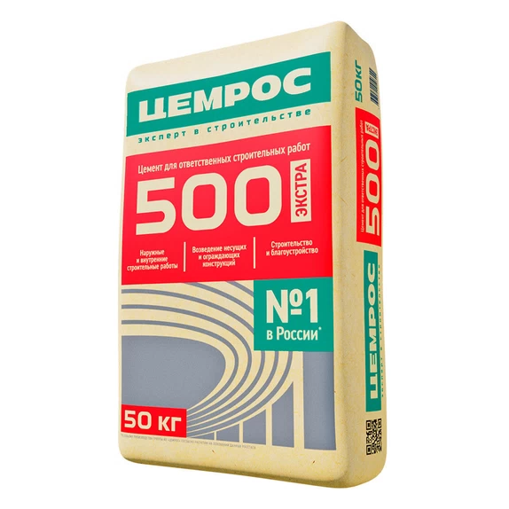 Цемент ЦЕМРОС М500 Д0 ЦЕМ, 50 кг